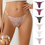 Kant string slipje met koordjes (set van 6)