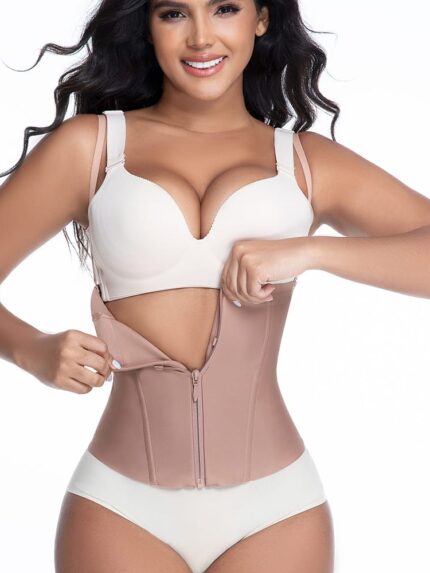 15-Stalen Baleinen Taille Trainer Corset met Bandjes