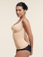 Naadloze Sculpting Tanktop met Diamanten Halslijn en Borstondersteuning - Afbeelding 3
