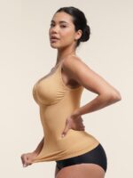 Naadloze Sculpting Tanktop met Diamanten Halslijn en Borstondersteuning - Afbeelding 8