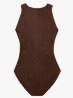Geribbelde Mouwloze Shaping Brief Bodysuit met Ritssluiting - Afbeelding 8